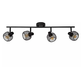 MAREN Ceiling spotlight 4xE14 black (Lucide)