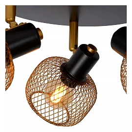 MAREN Ceiling spotlight Ø37 cm 3xE14 matt gold / brass (Lucide)