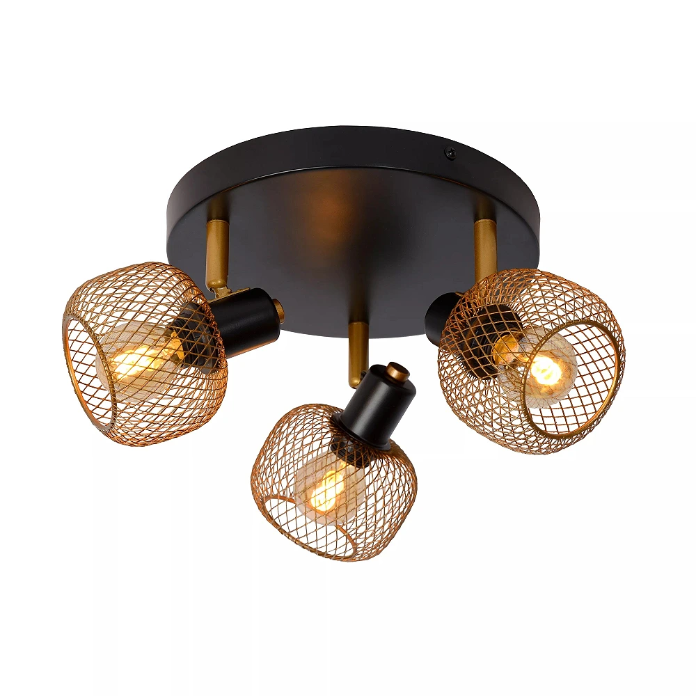 MAREN Ceiling spotlight Ø37 cm 3xE14 matt gold / brass (Lucide)