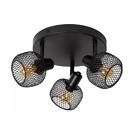 MAREN Ceiling spotlight Ø37 cm 3xE14 black (Lucide)