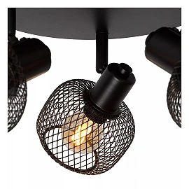 MAREN Ceiling spotlight Ø37 cm 3xE14 black (Lucide)