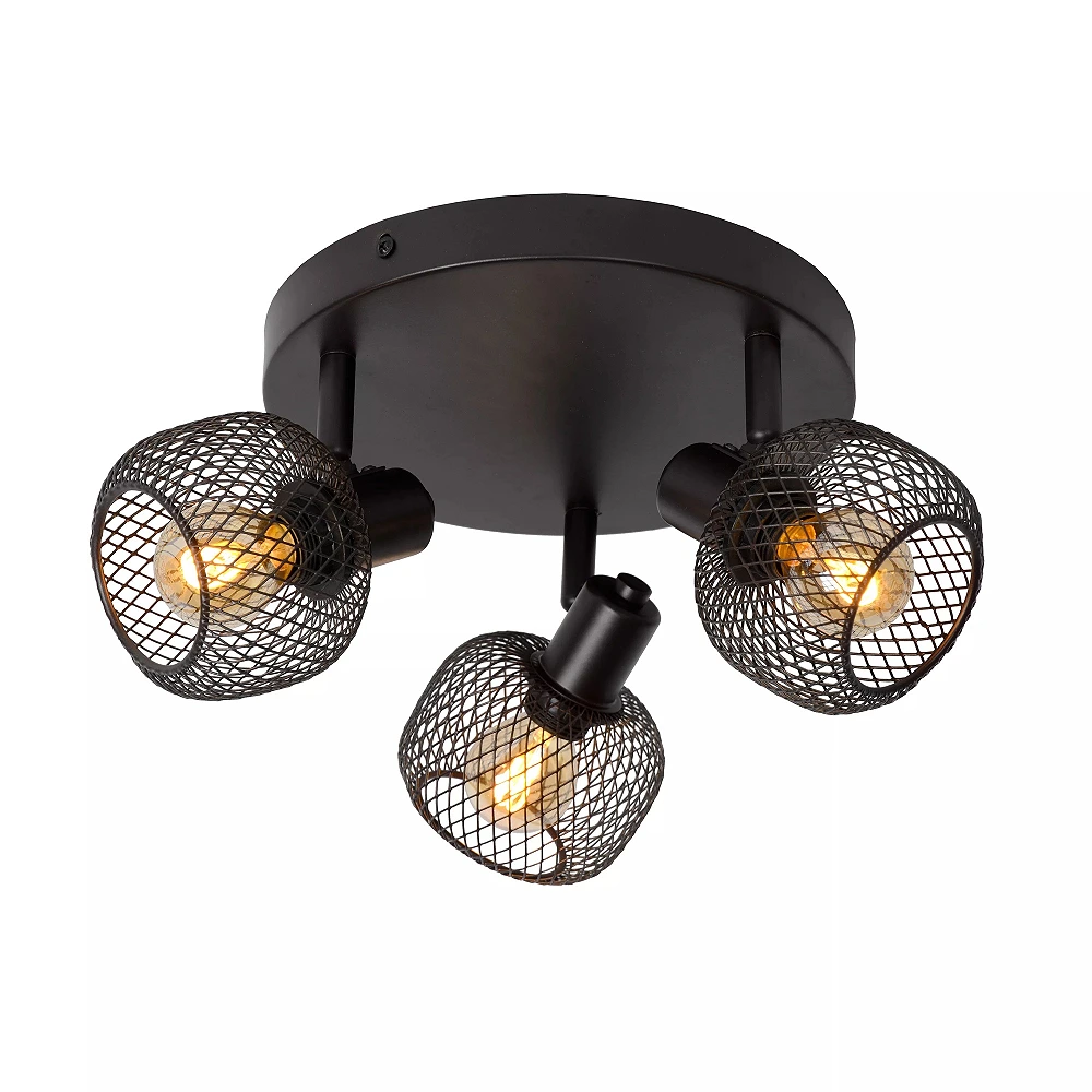 MAREN Ceiling spotlight Ø37 cm 3xE14 black (Lucide)