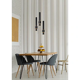MARGARY piekaramā lampa Ø28 cm LED 3 x 4W 2700K melna (Lucide)