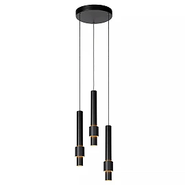 MARGARY piekaramā lampa Ø28 cm LED 3 x 4W 2700K melna (Lucide)