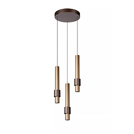 MARGARY piekaramā lampa Ø28 cm LED 3 x 4W 2700K kafijas krāsā (Lucide)