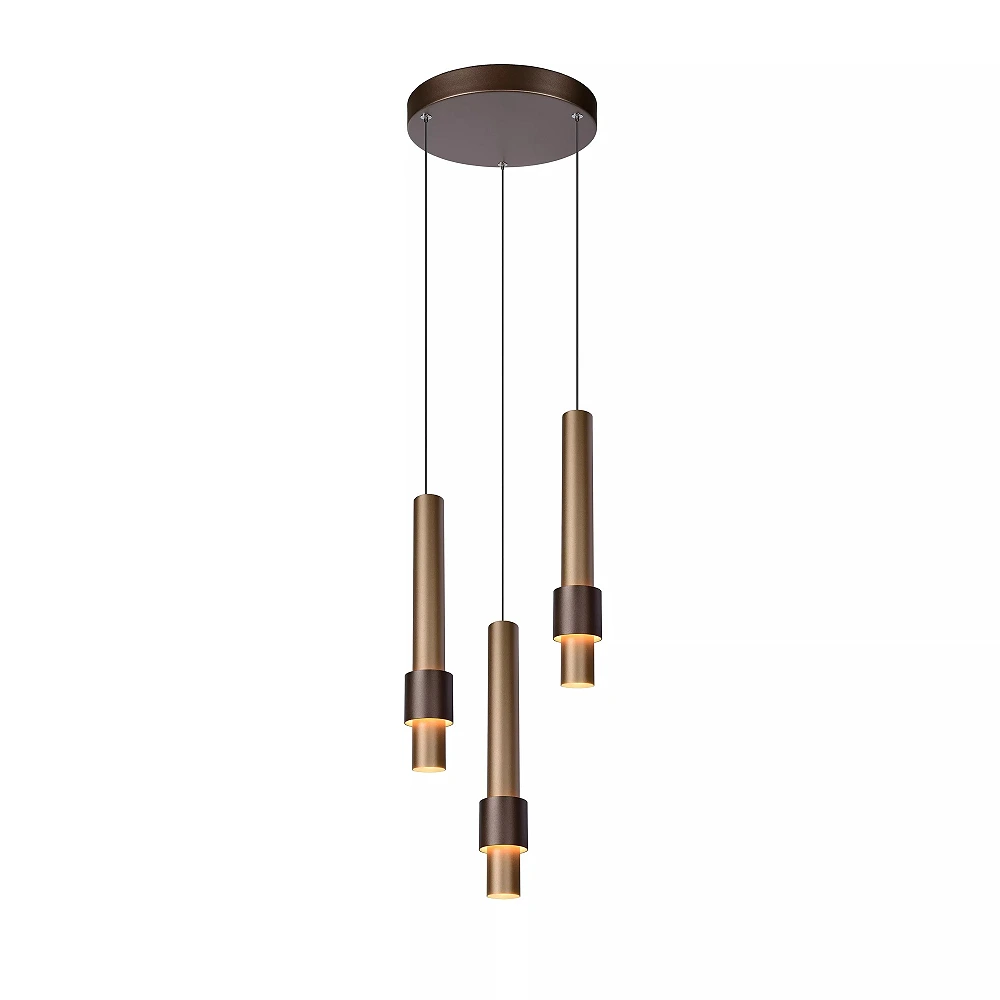 MARGARY piekaramā lampa Ø28 cm LED 3 x 4W 2700K kafijas krāsā (Lucide)