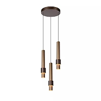 MARGARY piekaramā lampa Ø28 cm LED 3 x 4W 2700K kafijas krāsā (Lucide)