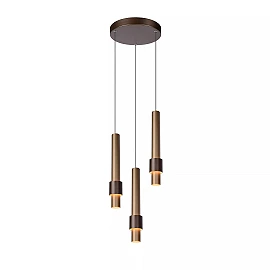 MARGARY piekaramā lampa Ø28 cm LED 3 x 4W 2700K kafijas krāsā (Lucide)