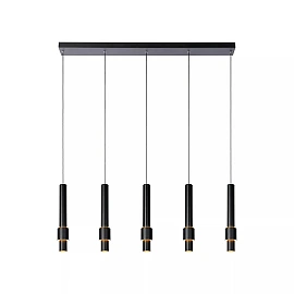 MARGARY piekaramā lampa 103 cm LED 5 x 4,2W 2700K melna (Lucide)