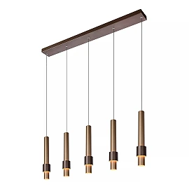 MARGARY piekaramā lampa 103 cm LED 5 x 4,2W 2700K kafijas krāsā (Lucide)