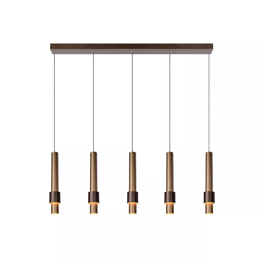 MARGARY piekaramā lampa 103 cm LED 5 x 4,2W 2700K kafijas krāsā (Lucide)
