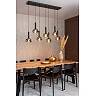 MARIUS pendant light 7xE27 black / smoke grey (Lucide)
