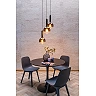 MARIUS pendant light Ø 48.5 cm 3xE27 black / smoke grey (Lucide)