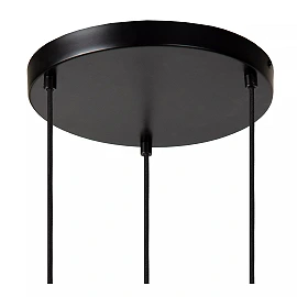 MARIUS pendant light Ø 48.5 cm 3xE27 black / smoke grey (Lucide)