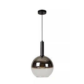 MARIUS pendant light Ø 30 cm 1xE27 black / smoke grey (Lucide)