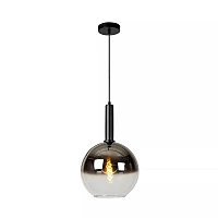 MARIUS pendant light Ø 30 cm 1xE27 black / smoke grey (Lucide)
