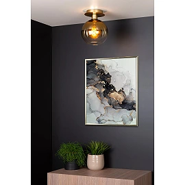 MARIUS griestu lampa Ø20 cm 1xE27 matēta zelta/misiņa (Lucide)