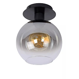 MARIUS griestu lampa Ø20 cm 1xE27 melna / dūmu pelēka (Lucide)