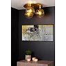 MARIUS Flush ceiling light Ø50 cm 3xE27 matt gold/brass (Lucide)
