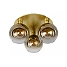 MARIUS Flush ceiling light Ø50 cm 3xE27 matt gold/brass (Lucide)