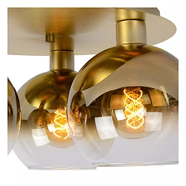 MARIUS griestu lampa Ø50 cm 3xE27 matēta zelta / misiņa (Lucide)