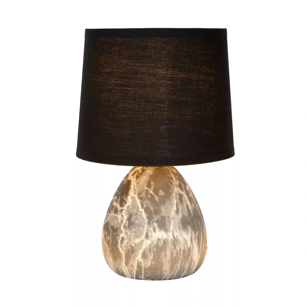 MARMO galda lampa Ø16 cm E14 melna (Lucide)