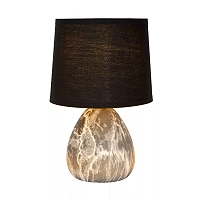 MARMO galda lampa Ø16 cm E14 melna (Lucide)