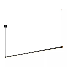 MARNIK LED pendant light with hand wave sensor 24 W 2700–4000 K black/gold (Lucide)