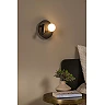 MATIZ LED gultas/sienas lampa Ø16,5 cm 3000K USB melna (Lucide)