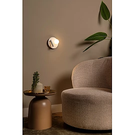 MATIZ LED bedside/wall light Ø16.5 cm 3000K USB white (Lucide)