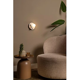 MATIZ LED bedside/wall light Ø16.5 cm 3000K USB white (Lucide)