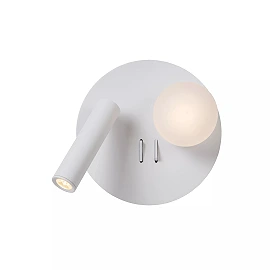 MATIZ LED bedside/wall light Ø16.5 cm 3000K USB white (Lucide)