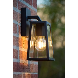 MATSLOT outdoor wall light 1x40W E27 black (Lucide)