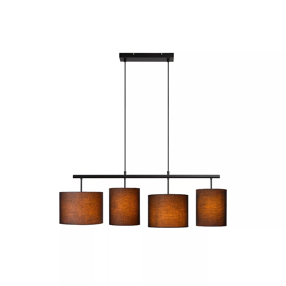 MAYA pendant light 4xE27 Black (Lucide)