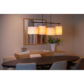 MAYA pendant light 4xE27 40 W cream (Lucide)