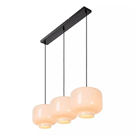 MEDINE pendant light 3 x E27 opal glass (Lucide)