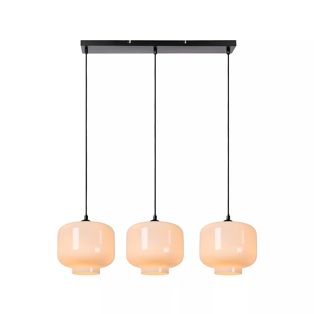MEDINE pendant light 3 x E27 opal glass (Lucide)