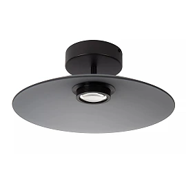 MENGA flush ceiling light Ø40 cm LED 11W 2700K smoke grey (Lucide)