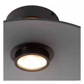 MENGA flush ceiling light Ø40 cm LED 11W 2700K smoke grey (Lucide)