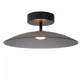 MENGA flush ceiling light Ø40 cm LED 11W 2700K smoke grey (Lucide)