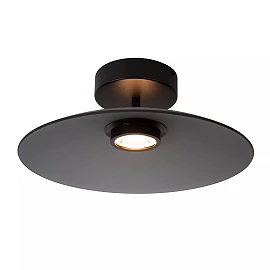 MENGA flush ceiling light Ø40 cm LED 11W 2700K smoke grey (Lucide)