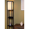 MENNO floor lamp with wireless charger 1 x 60 W E27 black (Lucide)