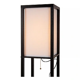 MENNO stāvlampa ar bezvadu uzlādi 1 x 60 W E27 melna (Lucide)