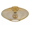 MESH Flush ceiling light Ø45 cm E27 matt gold / brass (Lucide)