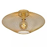 MESH Flush ceiling light Ø45 cm E27 matt gold / brass (Lucide)