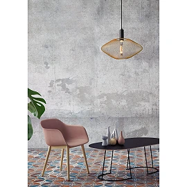 MESH pendant light Ø 45 cm 1xE27 matt gold / brass (Lucide)