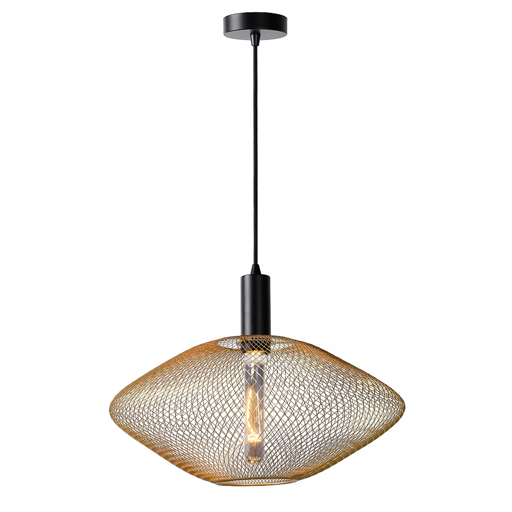 MESH pendant light Ø 45 cm 1xE27 matt gold / brass (Lucide)