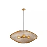 MESH pendant light Ø 85 cm 3xE27 matt gold / brass (Lucide)