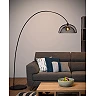 MESH Arc floor lamp 167x46 cm E27 black (Lucide)