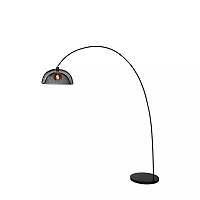 MESH Arc floor lamp 167x46 cm E27 black (Lucide)